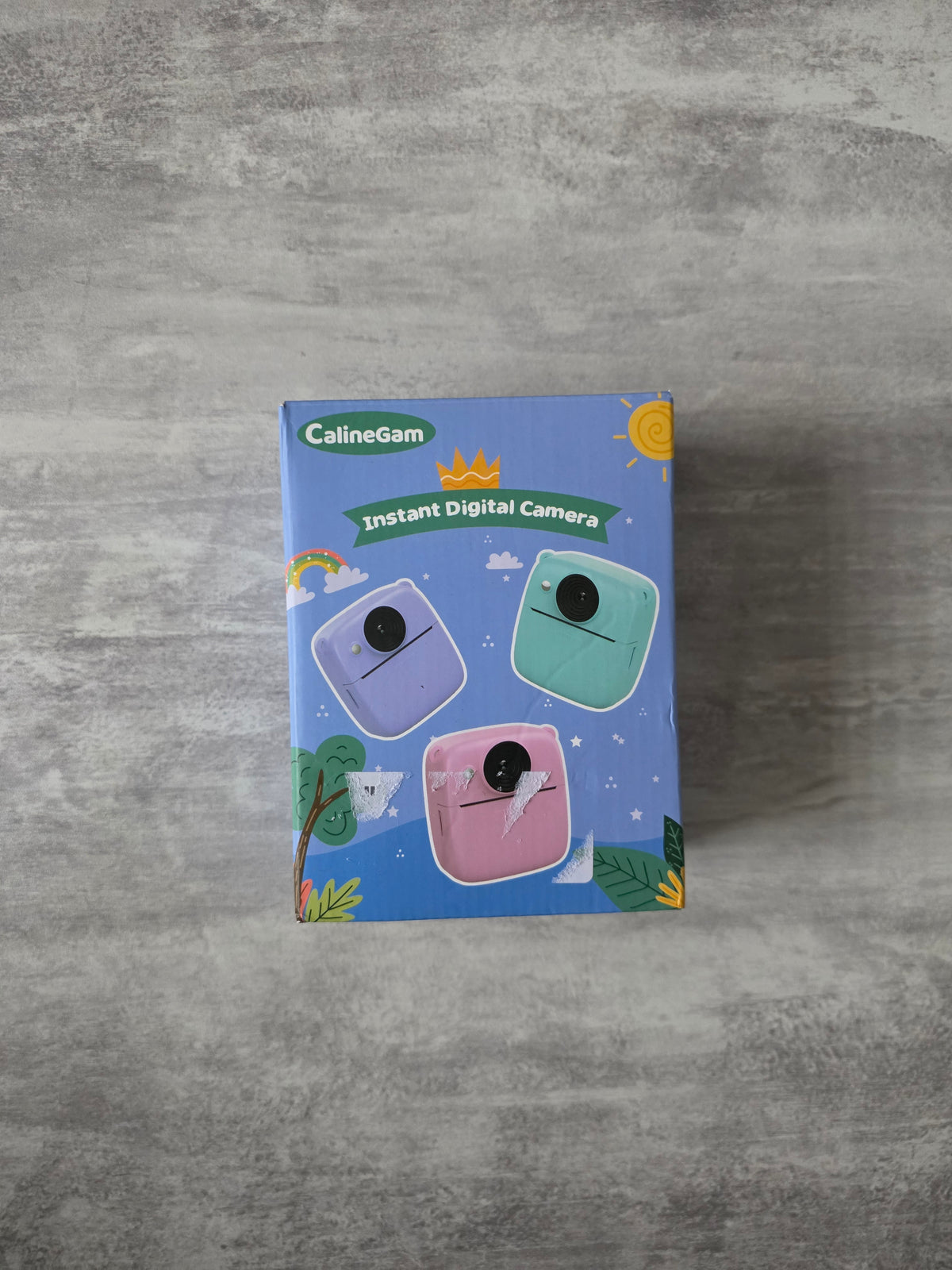 CalineGam Kinderkamera Sofortbildkamera, 1080P HD Digitalkamera 32GB Karte
