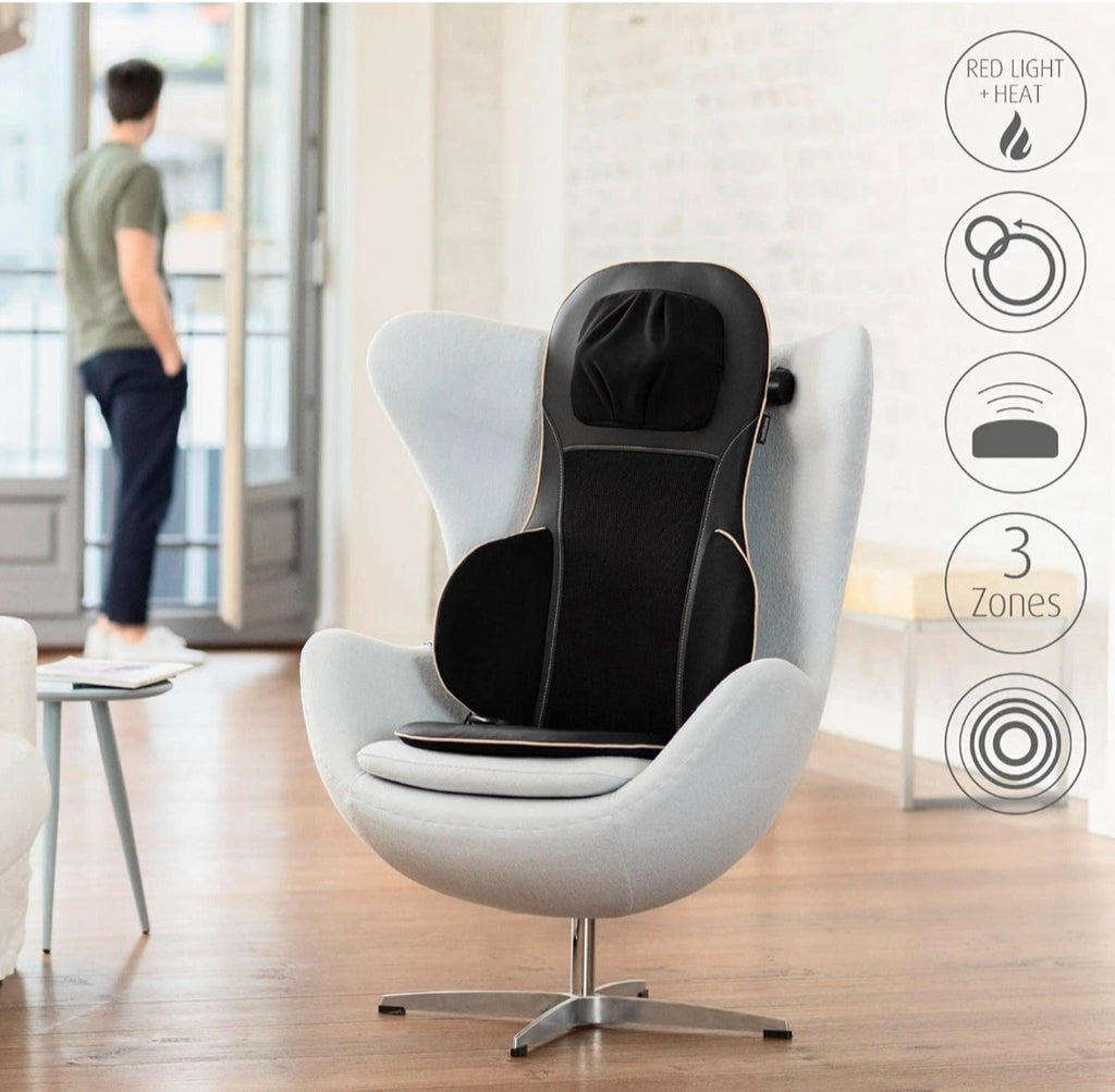 Medisana MC 825 Shiatsu-Massagesitzauflage für Nacken, Schultern und Rücken