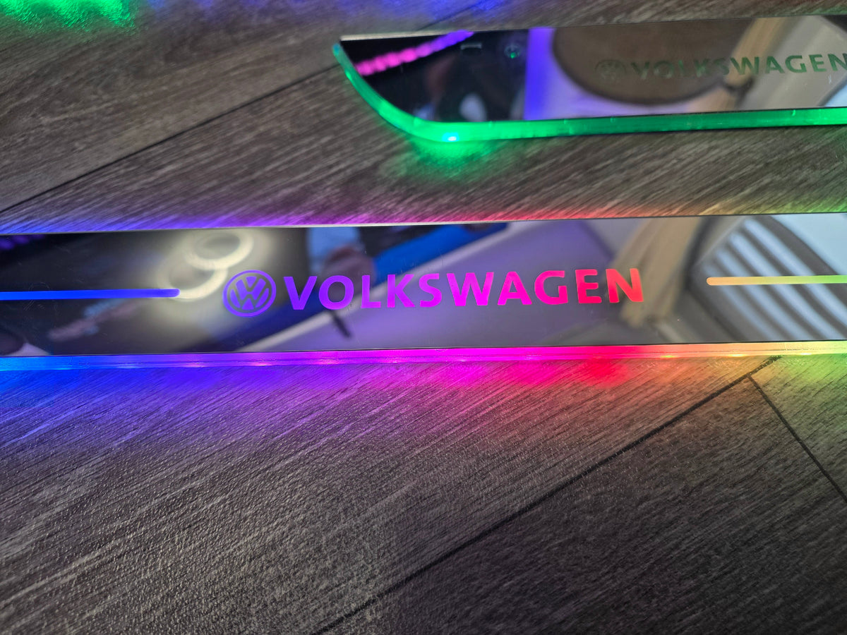 LED Einstiegsleisten Türschwellerbeleuchtung für VW magnetisch kompatibel mit Volkswagen Fahrzeuge