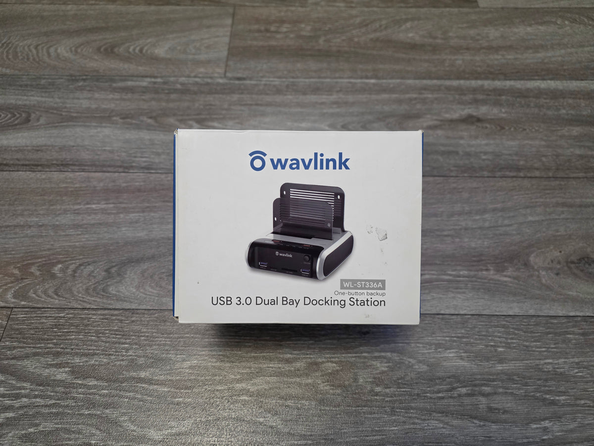 WAVLINK Festplatten Dockingstation für 2,5 & 3,5 Zoll SATA HDD SSD mit Offline Klonfunktion TF & SD Karte Unterstützung und USB-Aufladung